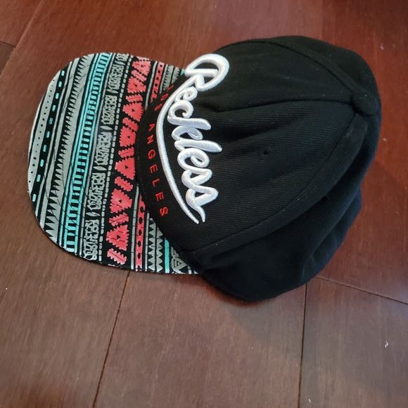 Young & Reckless Los Angeles Baseball Cap One Size Hat Black White RN 101372 - Picture 7 of 7